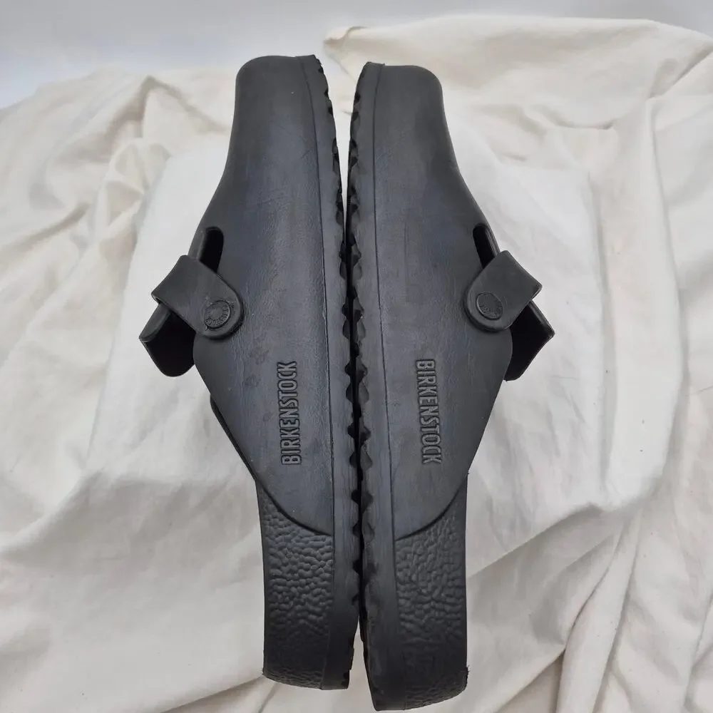 Birkenstock Black Boston Essentials EVA Slip On Clog Sandal EU 44 men US 11-11.5